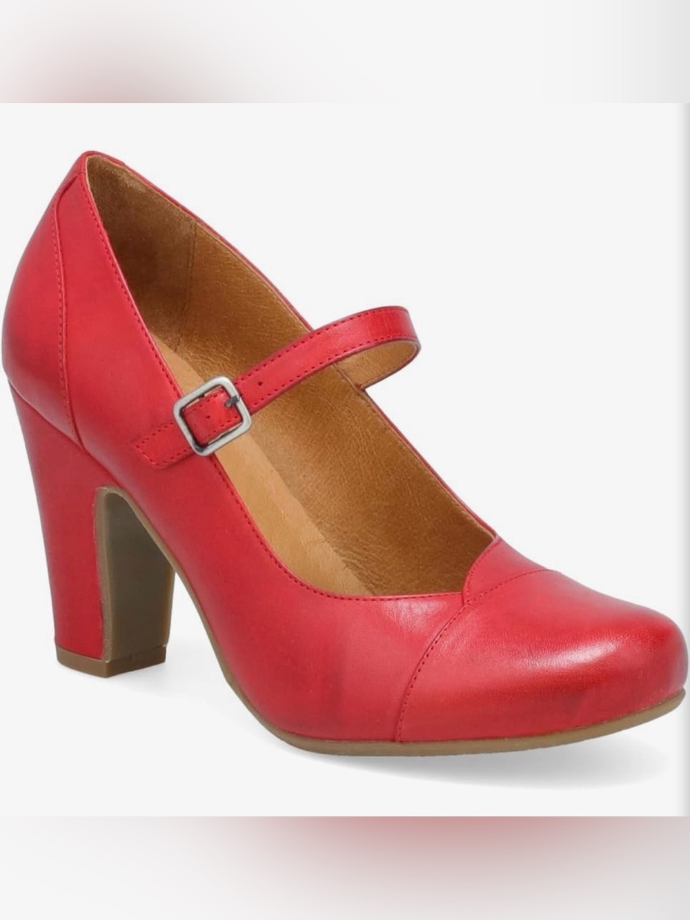 Miz Mooz Kaine Mary Jane Heel in Red
